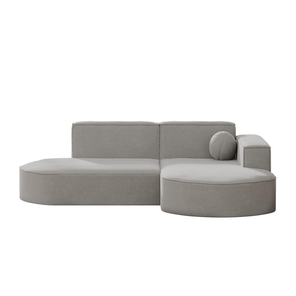 Kaiser Möbel ZAHRADNÍ ROHOVÁ SEDAČKA ve tvaru L designová Modena Studio Patio Světle šedá Pravá strana