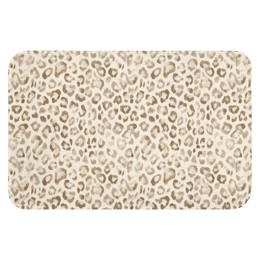 OnlyWow WC PŘEDLOŽKA Leopard - Classic - Béžová 60x40 cm