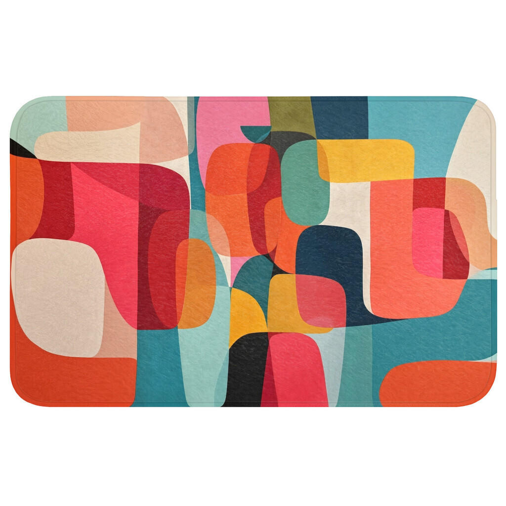 OnlyWow WC PŘEDLOŽKA Tvary - barevné - abstraktní - letadla 80x50 cm