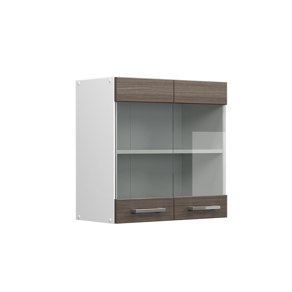 Vicco UNIVERZÁLNÍ NÁSTĚNNÁ SKŘÍŇKA R-Line Šedá 60 cm se skleněnými dvířky