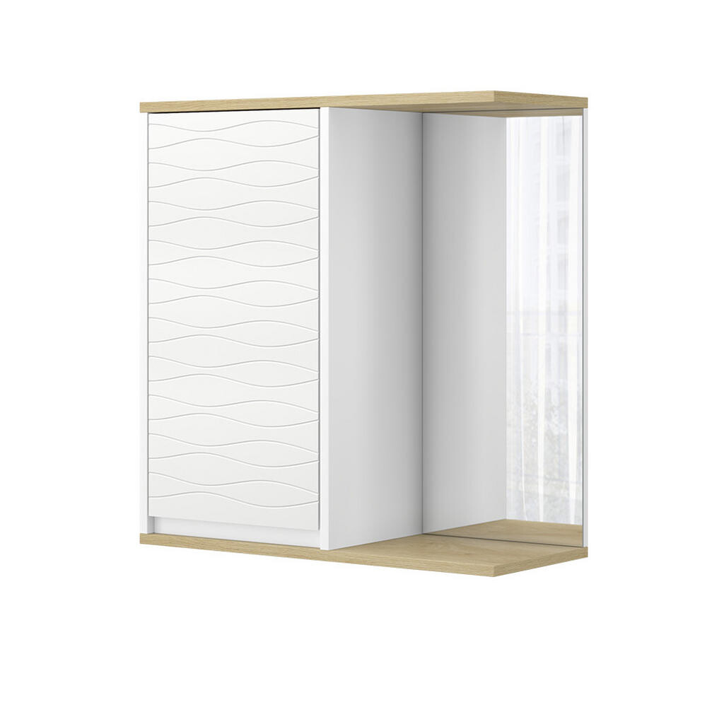 Vicco KOUPELNOVÁ SKŘÍŇKA SE ZRCADLEM Livia Bílá 60 x 63 cm se zrcadlem