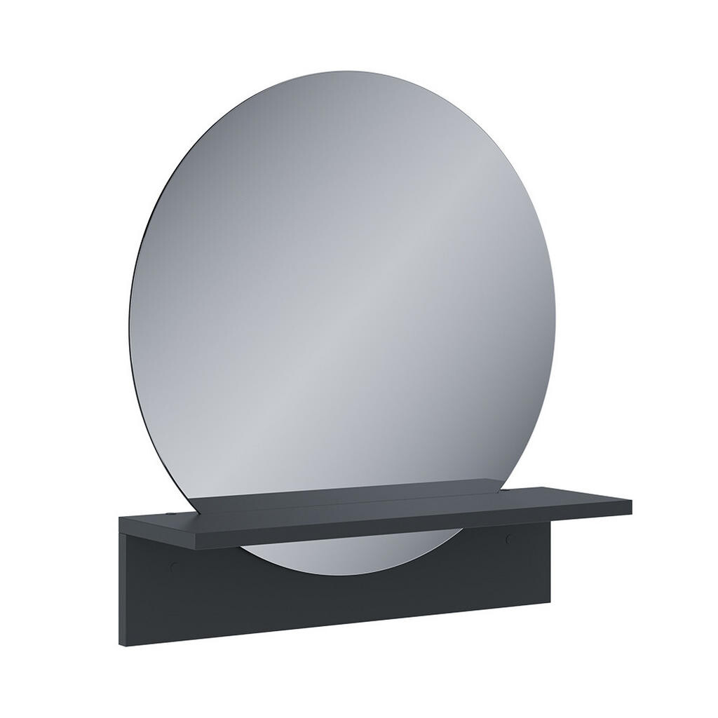 Vicco KOUPELNOVÉ ZRCADLO Elyra Černá 50 x 54.5 cm s policí
