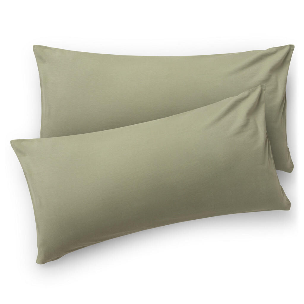 Blumtal POVLAK na polštář Agneta 40/60 cm, sada 2 ks, 100% bavlna, Olivově zelená