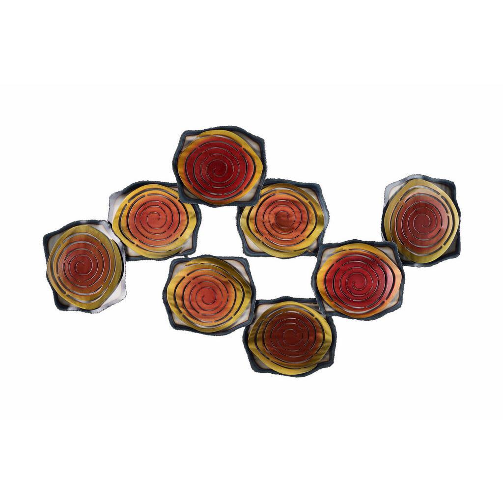 KUNSTLOFT KOVOVÁ NÁSTĚNNÁ DEKORACE ČERVENÁ, 124/69 CM