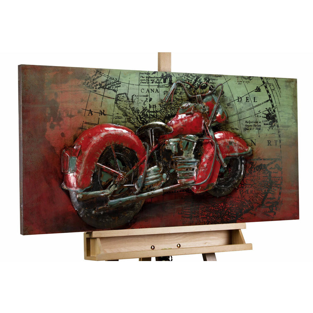KUNSTLOFT KOVOVÝ OBRAZ ŽELEZNÝ KŮŇ, 100/50 CM
