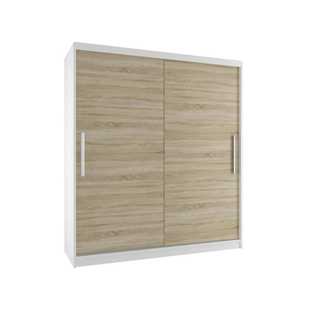 B BELINI GROUP POSUVNÁ SKŘÍŇ Verona SI, Bílá/Dub Sonoma Mat, 133 cm