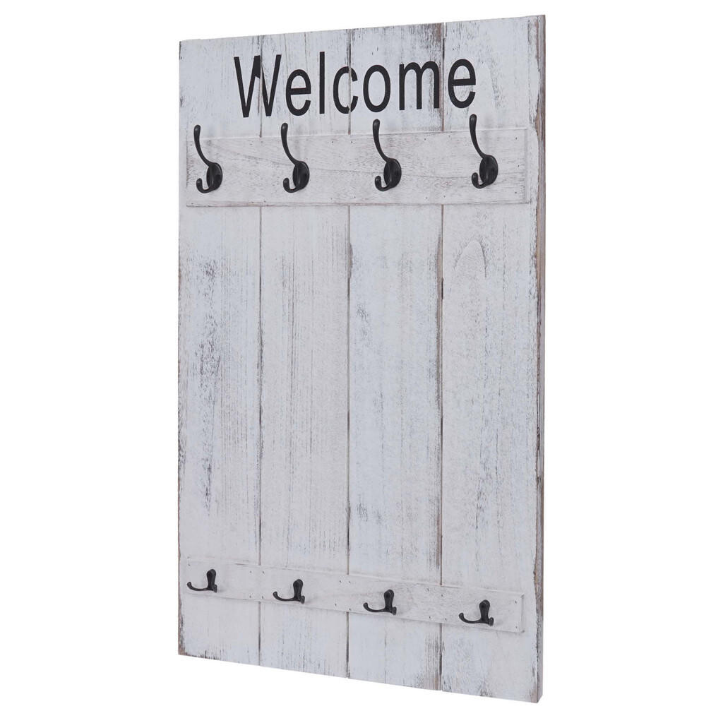 MCW NÁSTĚNNÁ SKŘÍŇ WELCOME SHABBY Krémově bílá