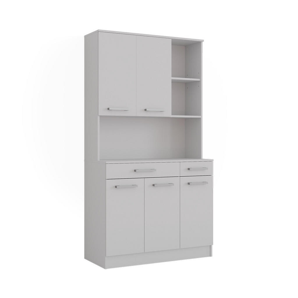 Vicco KUCHYŇSKÝ BUFET Raul Bílá 100.1 x 188.5 cm s 5 dveřmi a 2 zásuvkami
