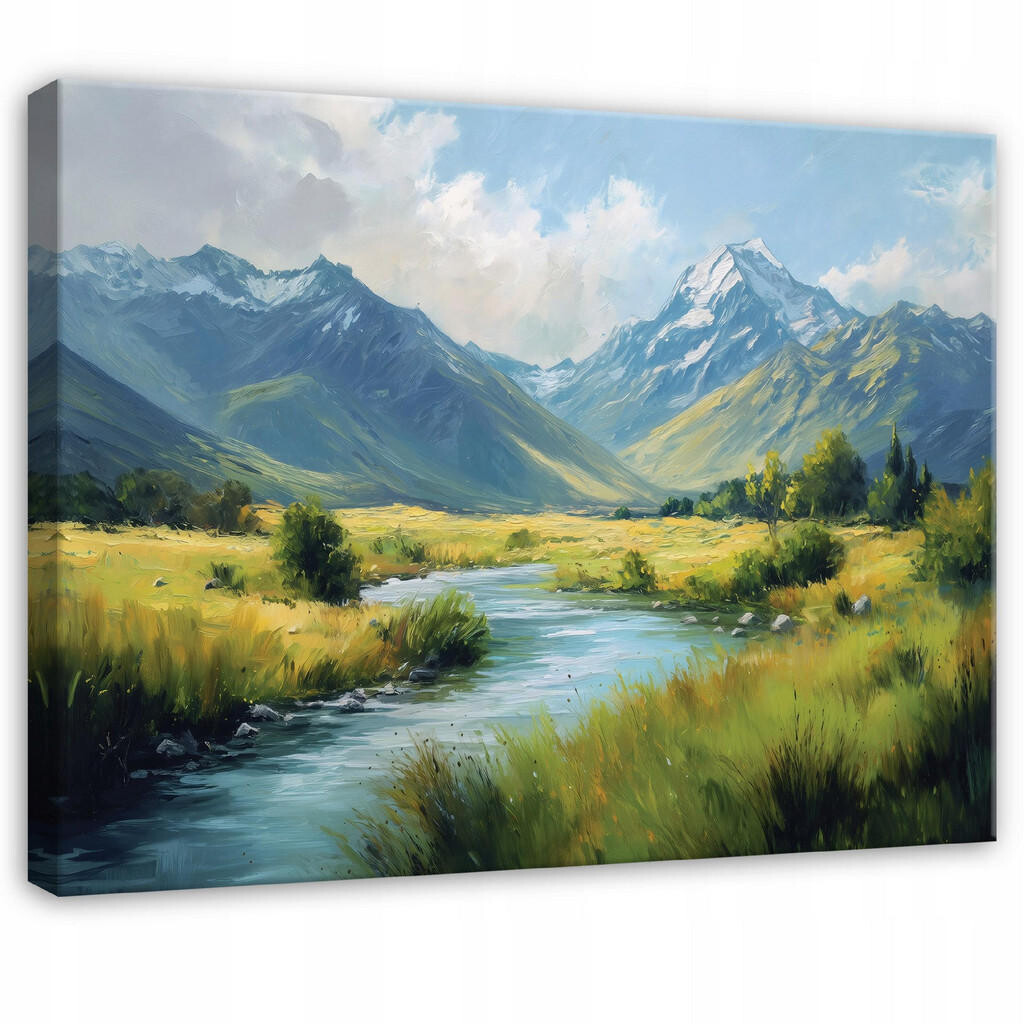 Wallarena OBRAZ na plátně Krajina Hory Zelené 60x40 cm