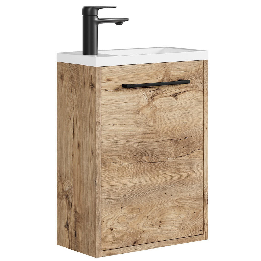 Badplaats SET UMYVADLA SE SKŘÍŇKOU Florence 2 díly kaštanový dub - 40 x 22 x 50 cm
