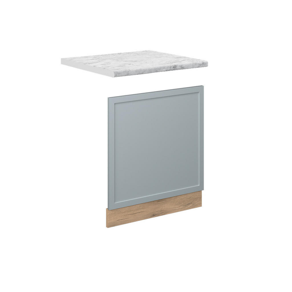 Vicco PŘEDNÍ PANEL Fame-Line Světle modrošedá 60 cm , PD Mramor