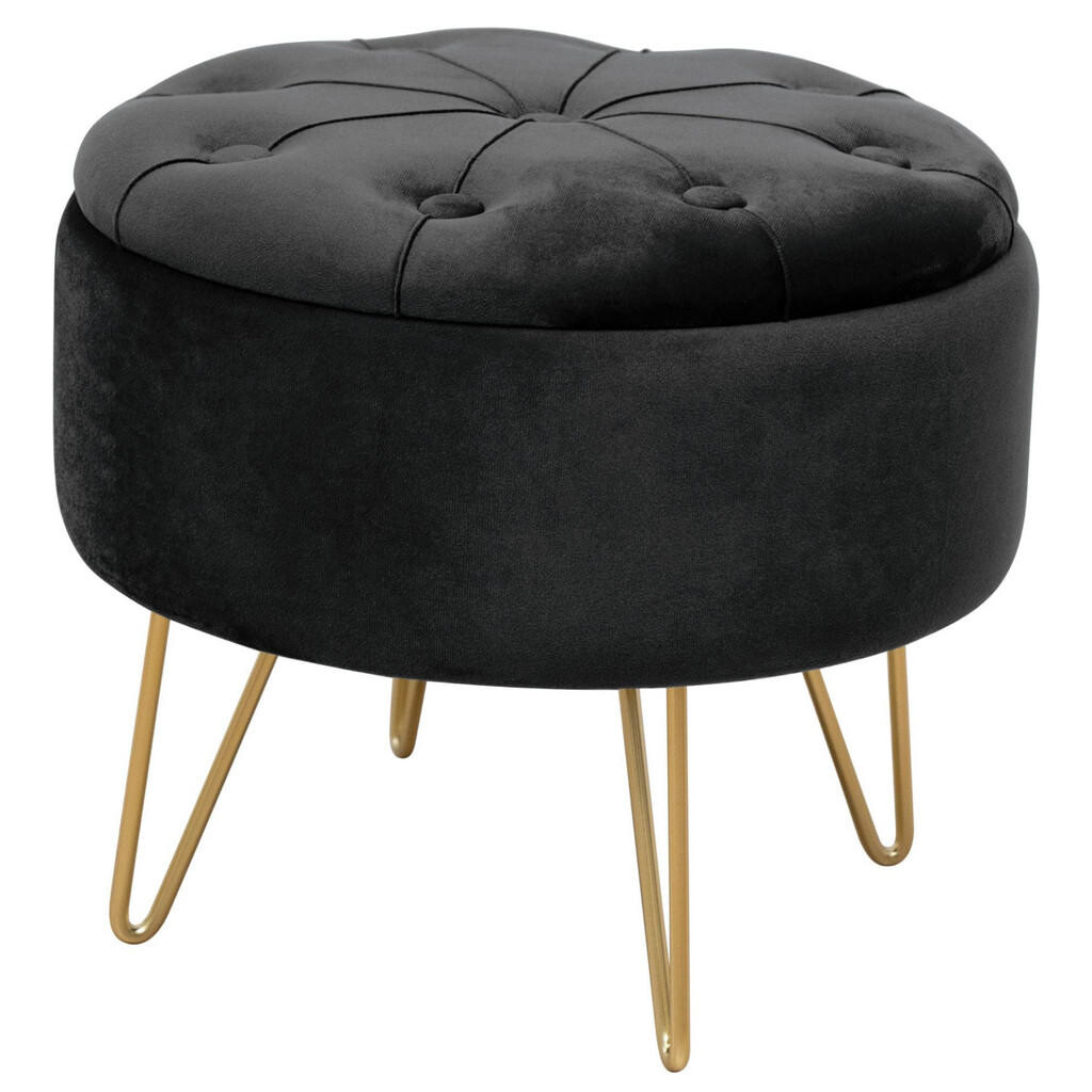 RAUMHIRSCH FURNITURE ČALOUNĚNÁ STOLIČKA Černá 38/33/38