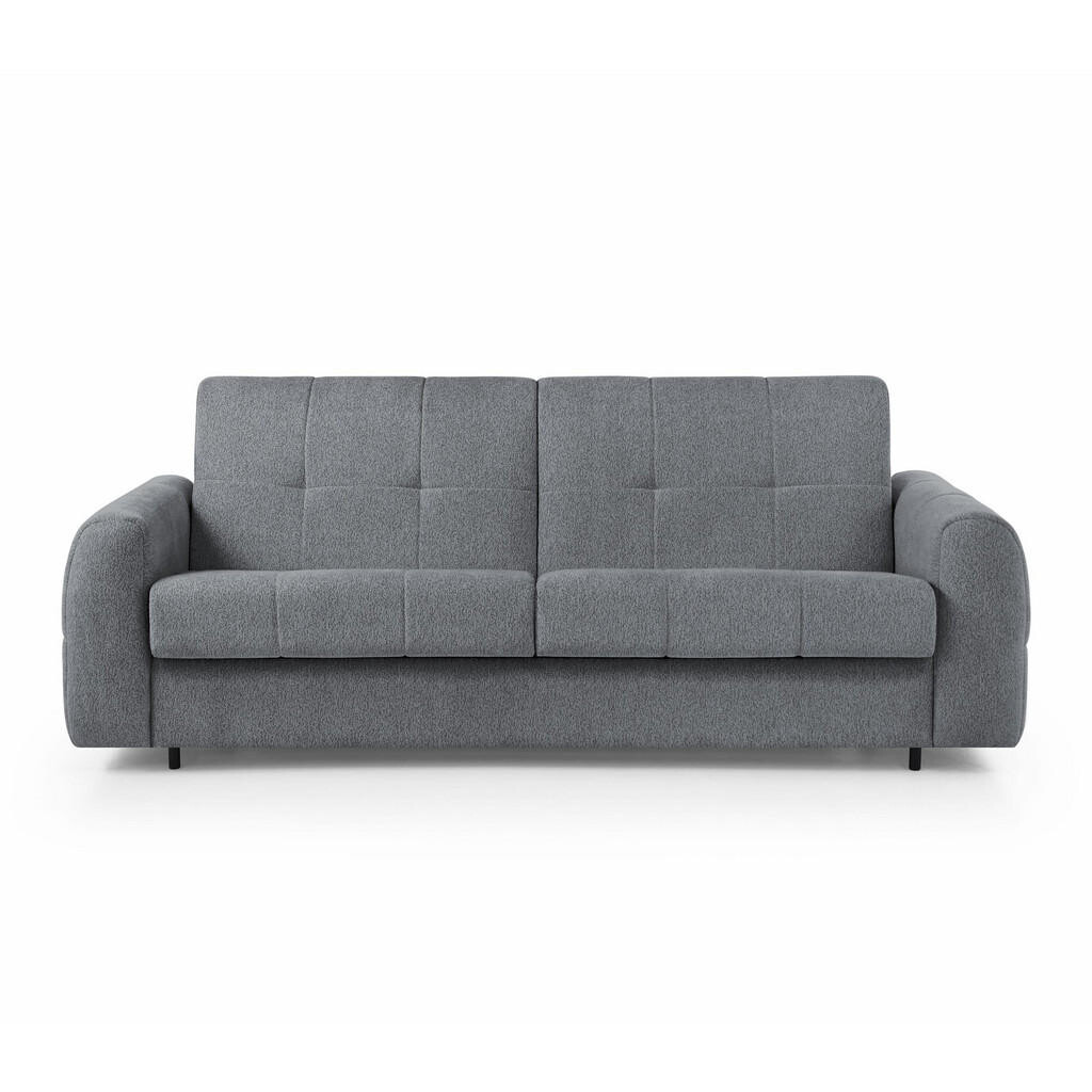 Beautysofa ROZKLÁDACÍ POHOVKA Pireus s italským mechanismem, 160×200, tmavě šedá