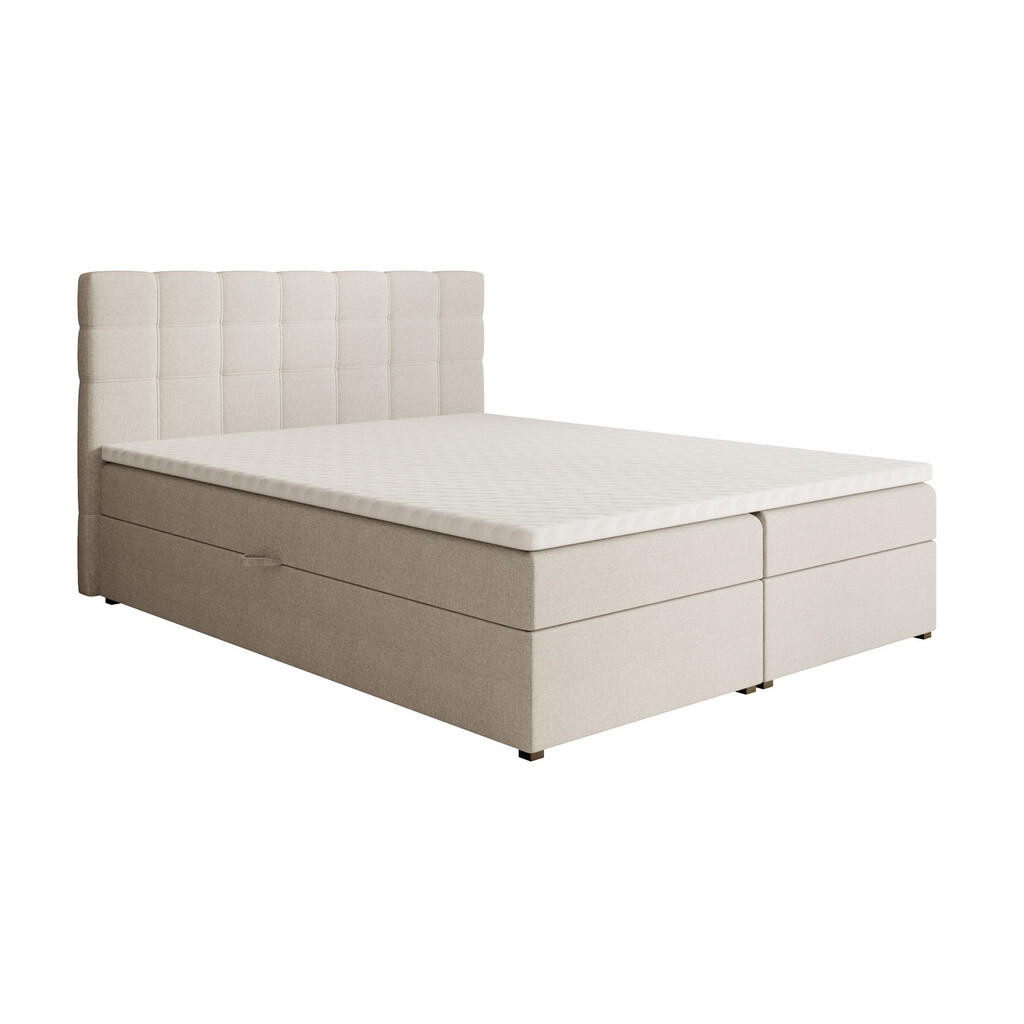 Beautysofa ČALOUNĚNÁ postel Topiq 164/203/103, béžová
