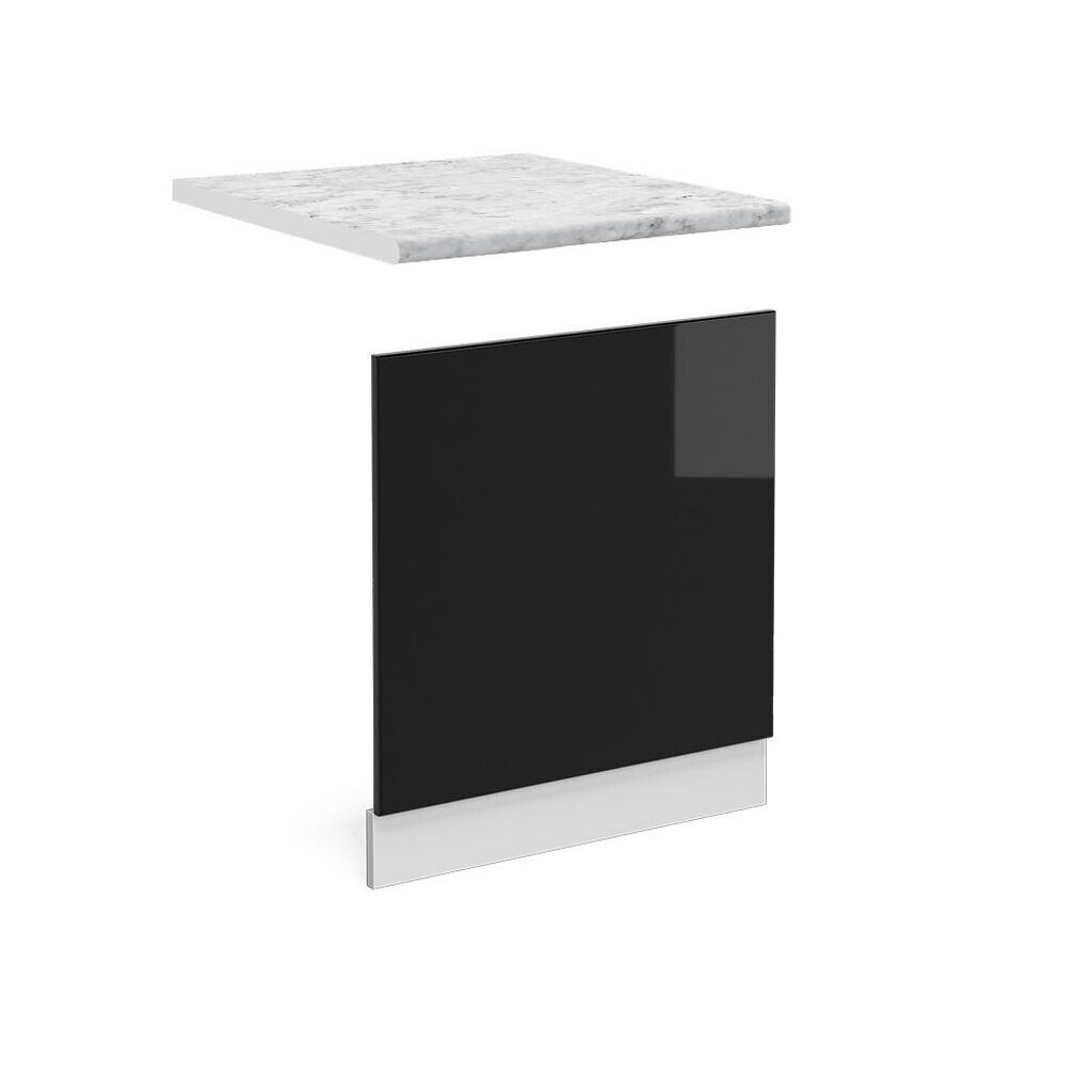 Vicco PŘEDNÍ PANEL R-Line Černý vysoký lesk 60 cm , PD Mramor
