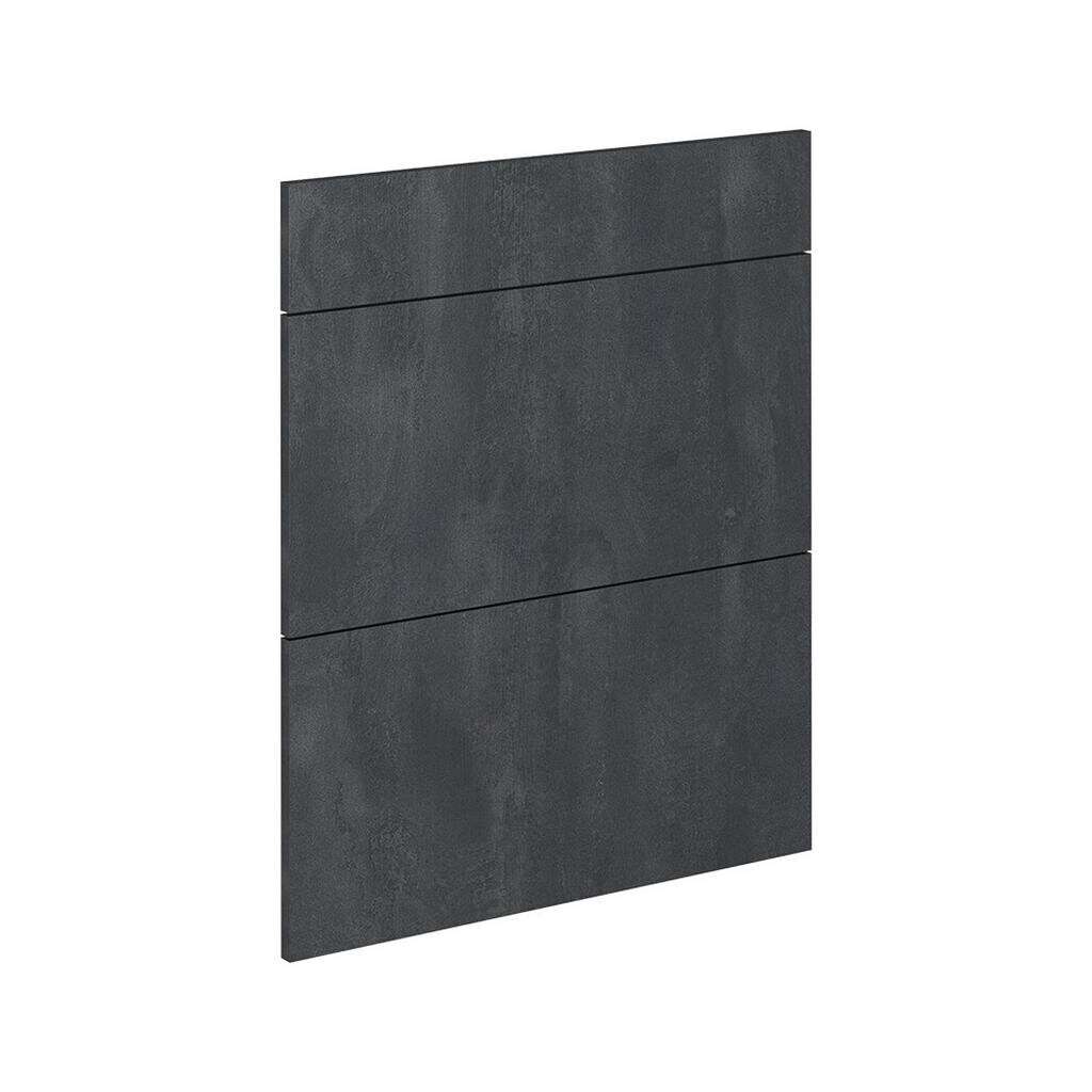 Vicco KUCHYŇSKÁ DVÍŘKA R-Line Černý beton 59.6 x 70.4 cm nábytková čela pro spodní skříňku se zásuvkami