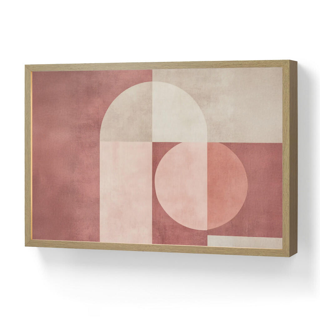 OnlyWow NÁSTĚNNÁ LAMPA S AKUMULÁTOREM Postavy - Abstraktní - Růžová 60x40 cm