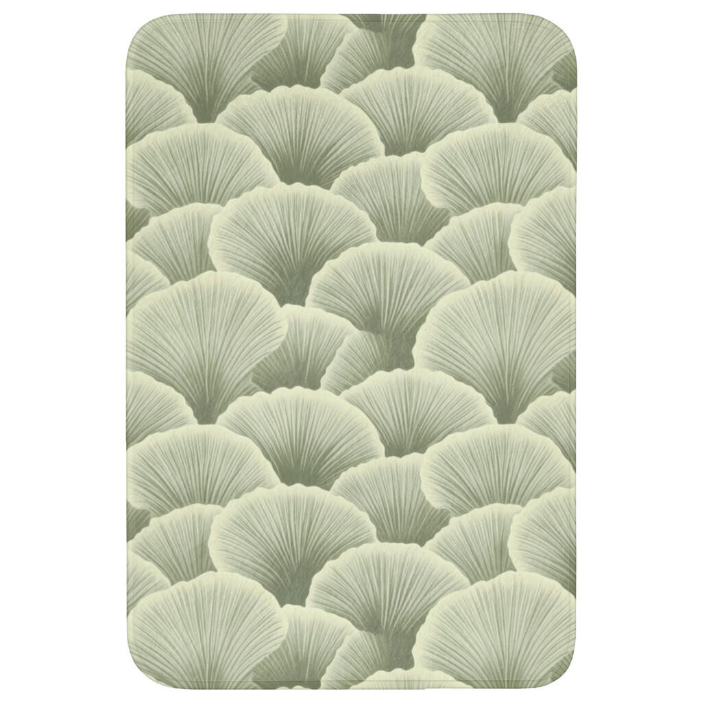 OnlyWow KOUPELNOVÁ PŘEDLOŽKA Vějíř - list - zelený 60x90 cm