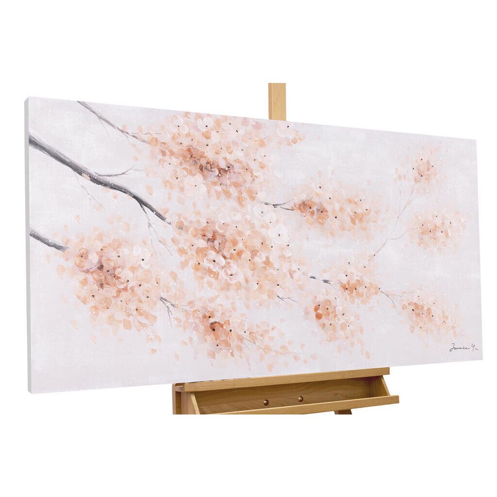 KUNSTLOFT RUČNĚ MALOVANÝ AKRYLOVÝ OBRAZ RŮŽOVÝ, 120/60 CM