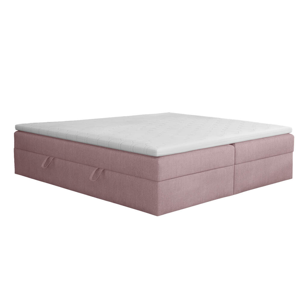 Fedve BOXSPRINGOVÁ POSTEL Huush 200x200 cm, Starorůžová