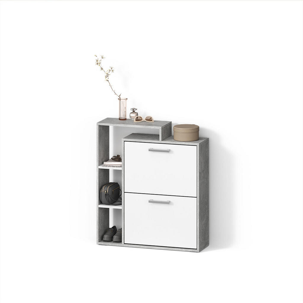 Livinity® BOTNÍK Ortello Bílá/beton 24.5 x 90 cm