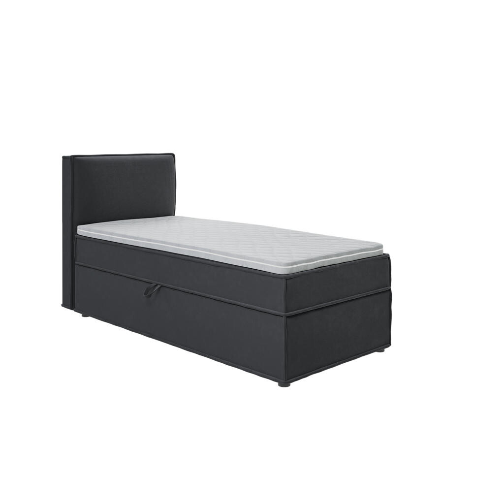 S-Style POSTEL BOXSPRING 90/200 cm Eclipse z grafitového mikrovlákna