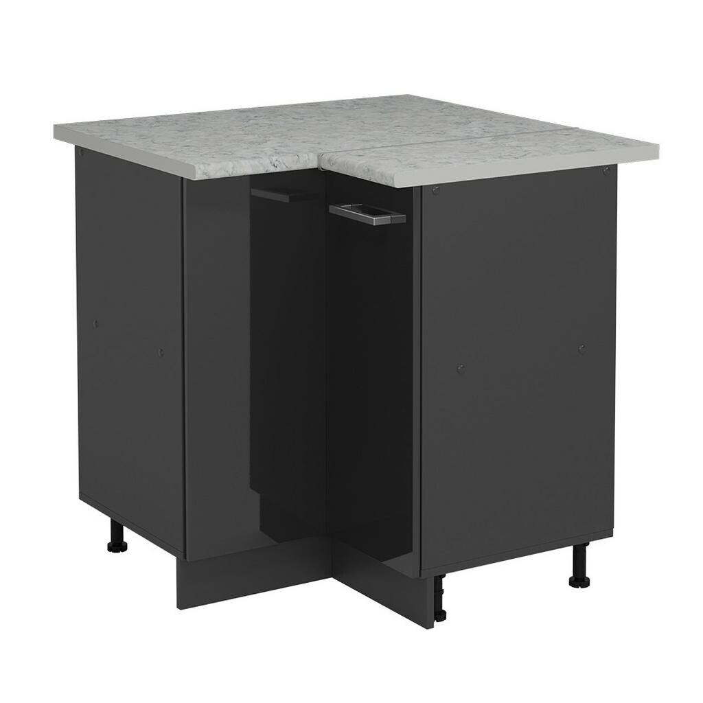 Vicco ROHOVÁ SKŘÍŇKA R-Line Antracitový vysoký lesk 75.6 cm PD Mramor