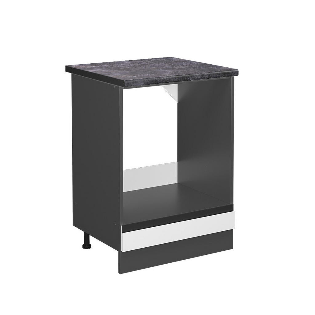 Vicco SKŘÍŇKA NA VESTAVĚNOU TROUBU R-Line Bílá 60 cm , PD Antracit