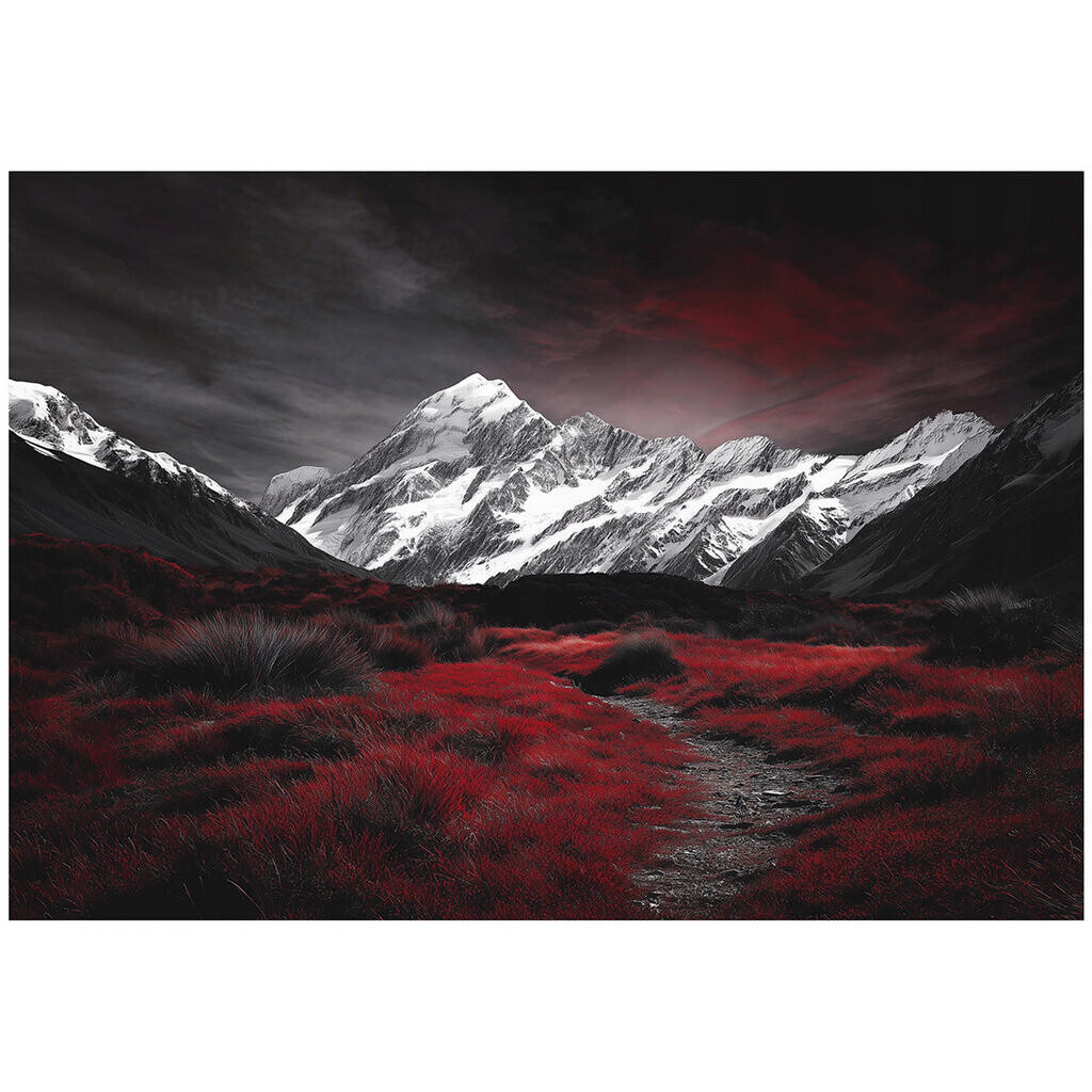 Wallarena FOTOTAPETA Hory Příroda Černá 300x210 cm