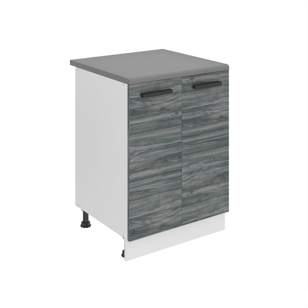 B BELINI GROUP KUCHYŇSKÁ SPODNÍ SKŘÍŇKA 60 cm SD2, s pracovní deskou, se 2 dveřmi, Glamour dřevo