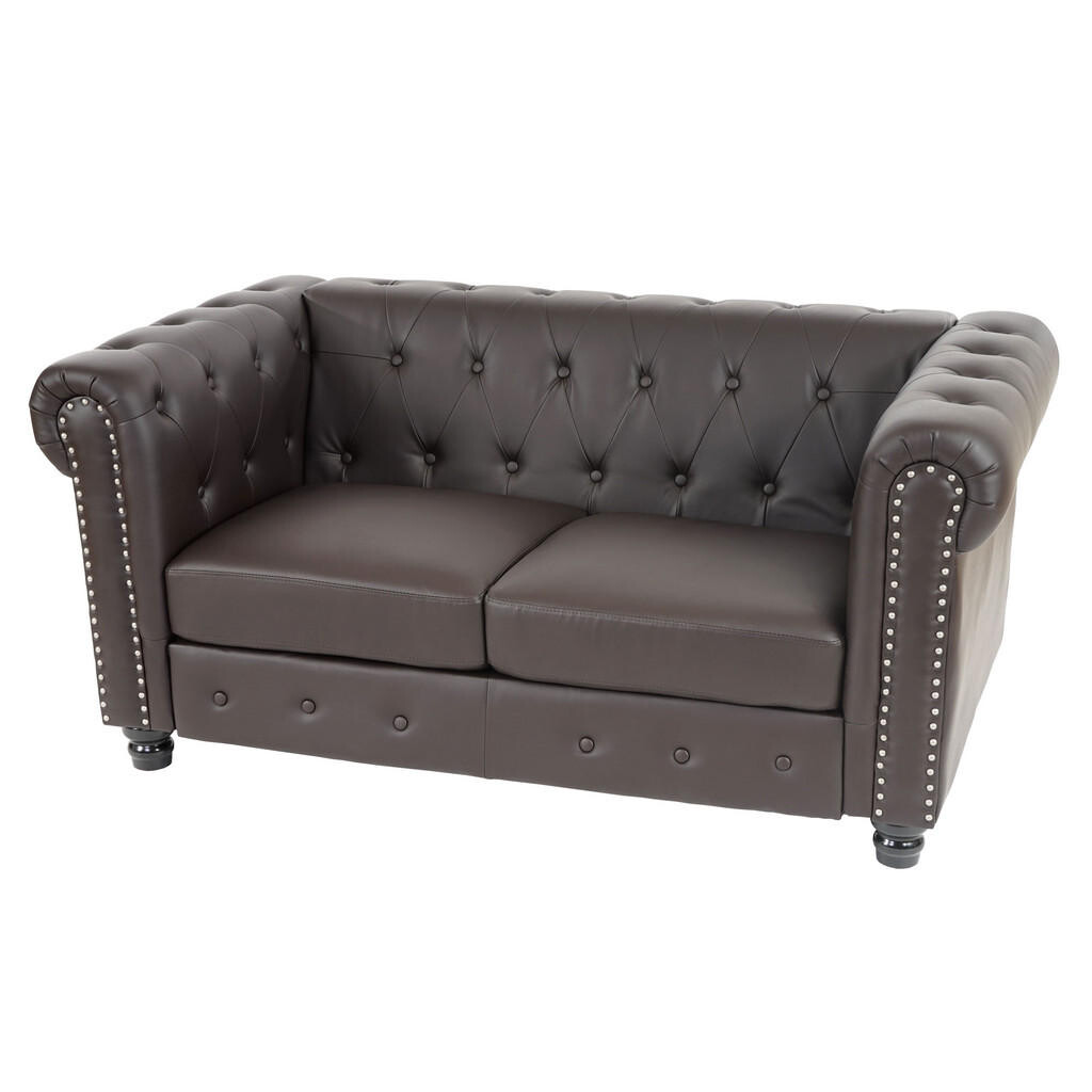 MCW LUXUSNÍ 2MÍSTNÁ SOFA LOUNGESOFA Hnědá