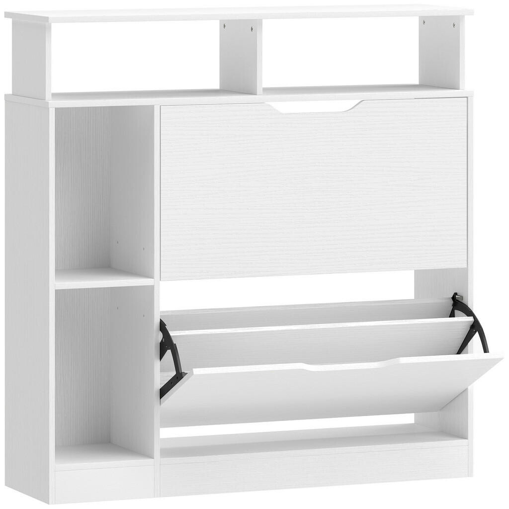 HOMCOM SKŘÍŇ NA BOTY z MDF 89/25/92 cm bílá