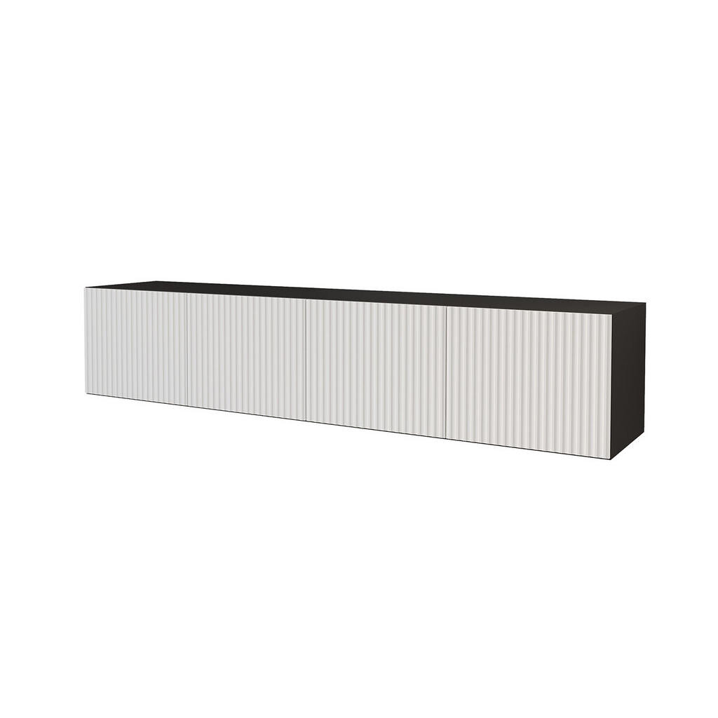 ALTDECOR NÍZKÁ komoda NOA-2-W 2x100x40x40 cm – černá / bílá
