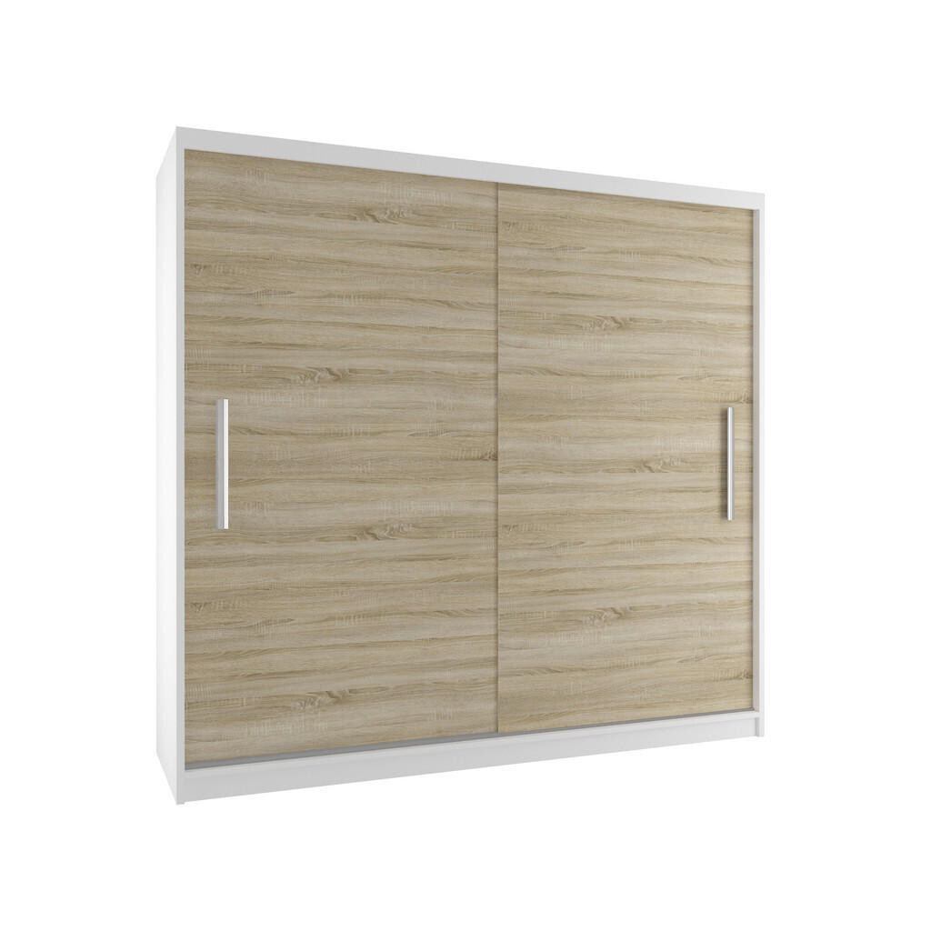 B BELINI GROUP POSUVNÁ SKŘÍŇ Verona SI, Bílá/Dub Sonoma Mat, 200 cm