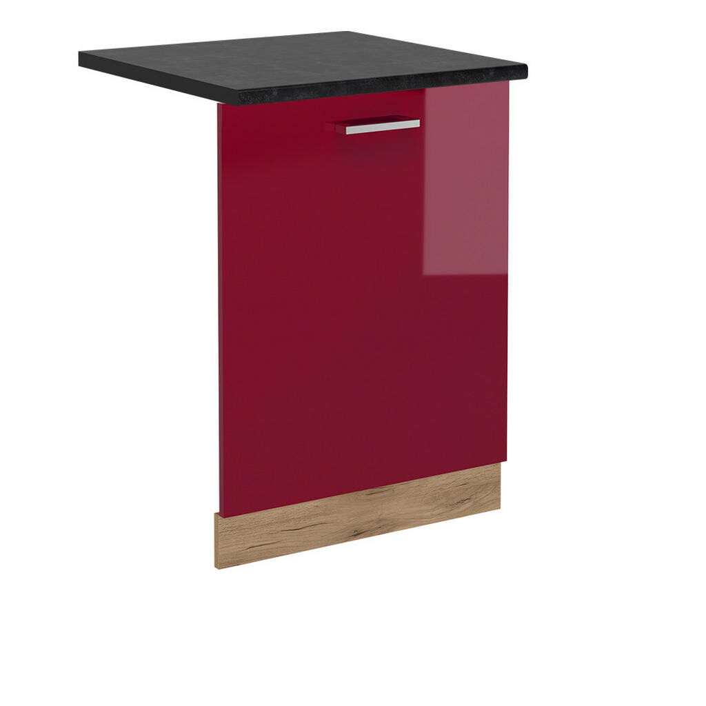 Vicco ČELNÍ PANEL MYČKY R-Line Červená vysoký lesk 60 cm , PD Antracit