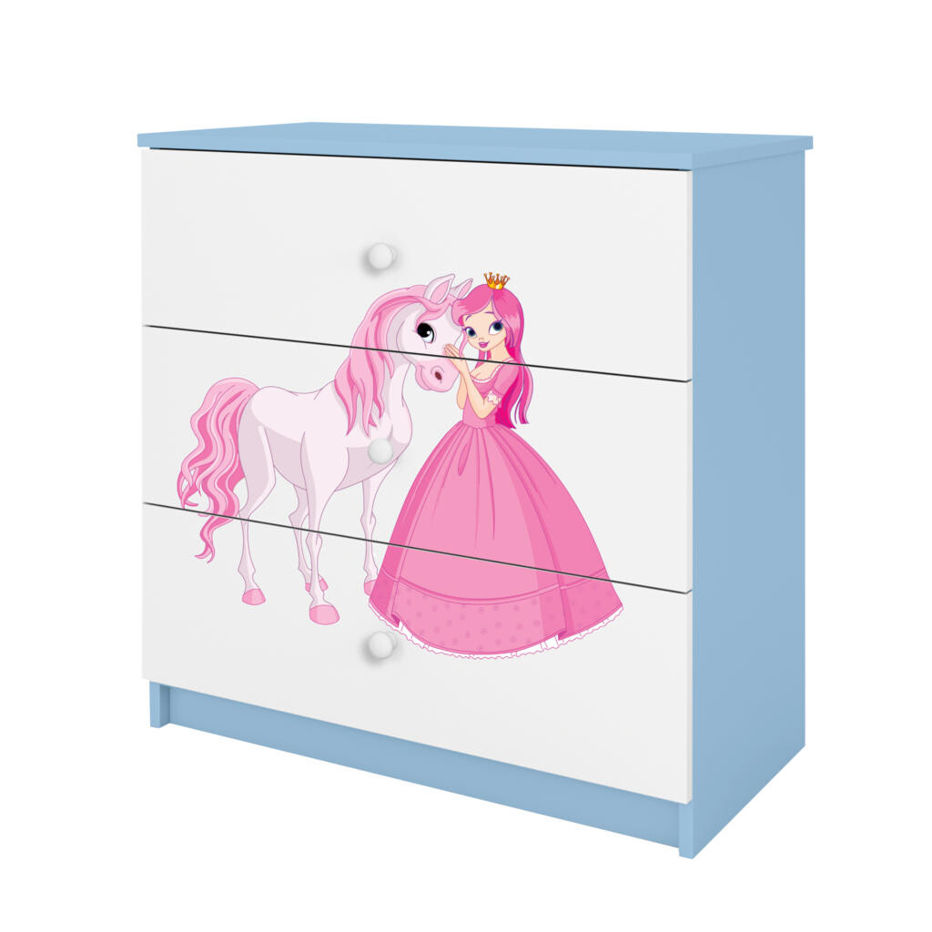 RAUMHIRSCH FURNITURE KOMODA Babydreams Princezna s koněm 81/81/41