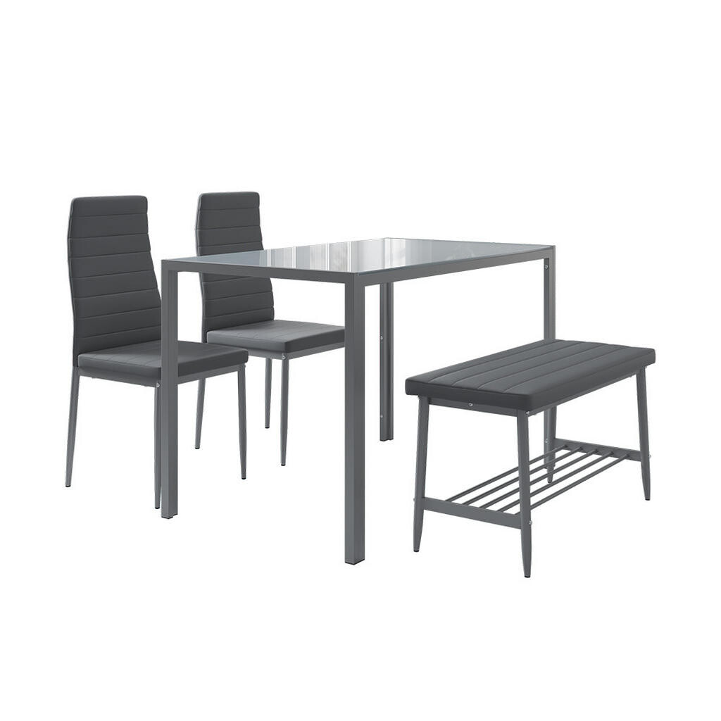 Vicco JÍDELNÍ SET Grand Šedá 120 x 70 cm 4dílná sada
