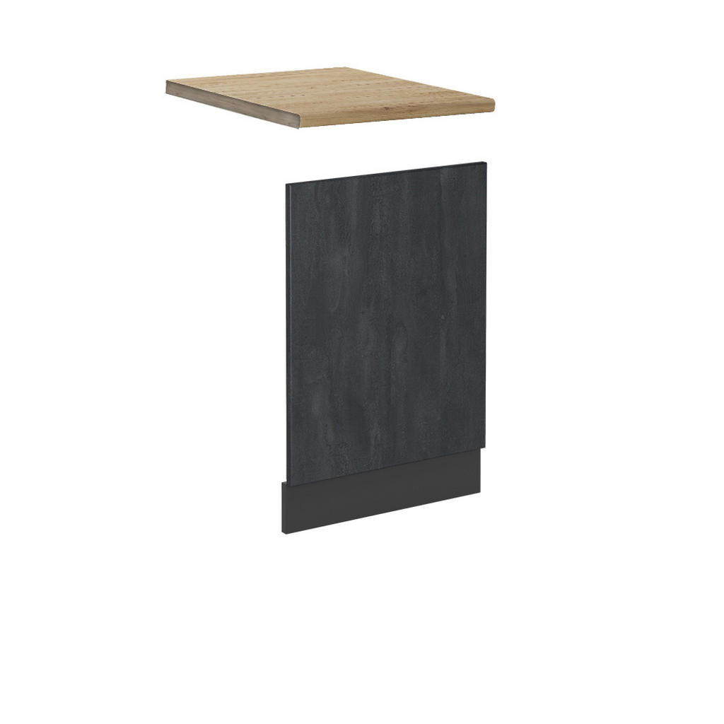 Vicco PŘEDNÍ PANEL R-Line Černý beton 45 cm PD Dub