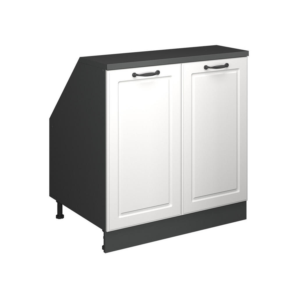 Vicco ŠIKMÁ SKŘÍŇ Rion Bílý venkovský dům 80 x 81.6 cm se 2 dveřmi, korpus skříně hloubka 60 cm