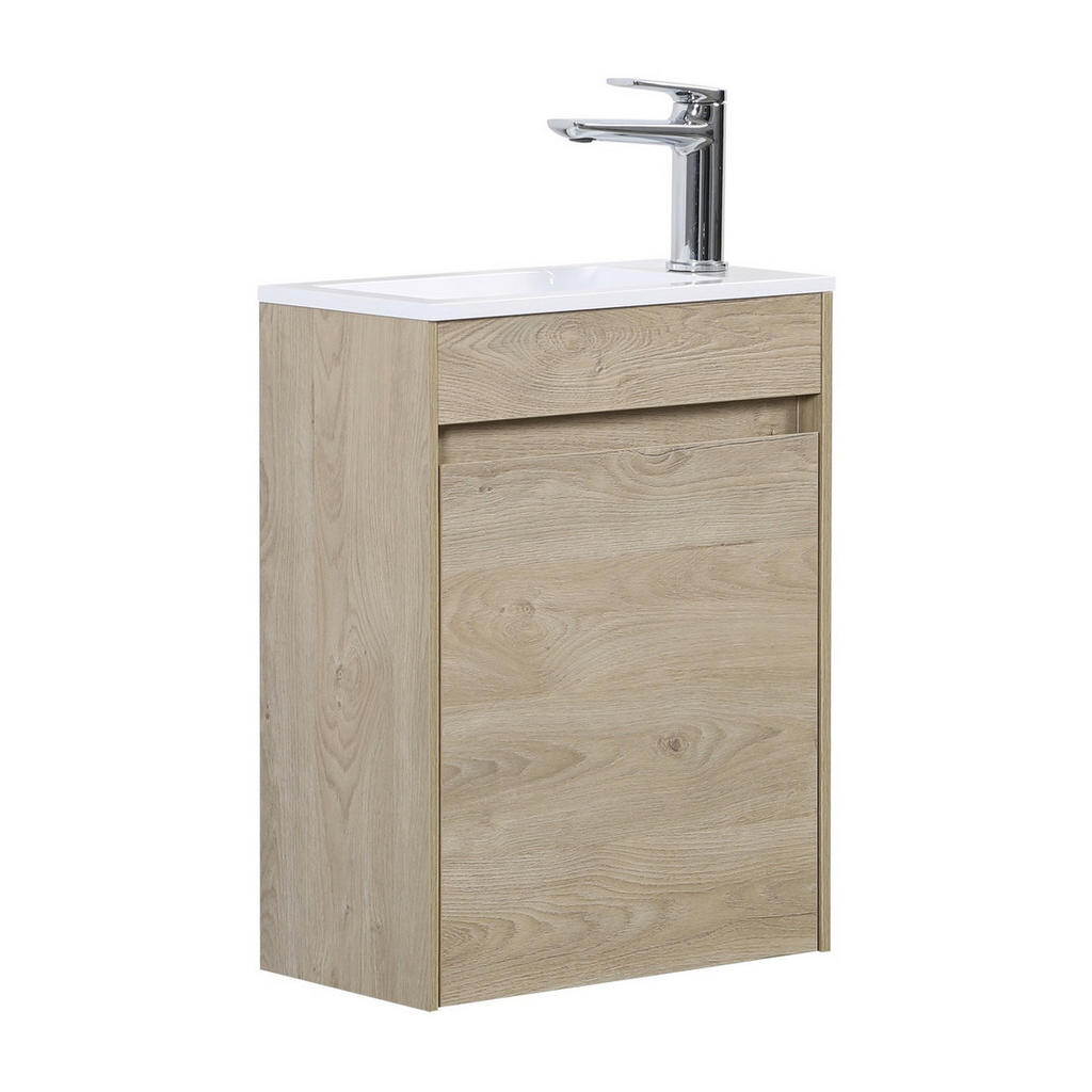 Badplaats SET UMYVADLA SE SKŘÍŇKOU Sinta 2 díly kaštanový dub - 40 x 22 x 54 cm