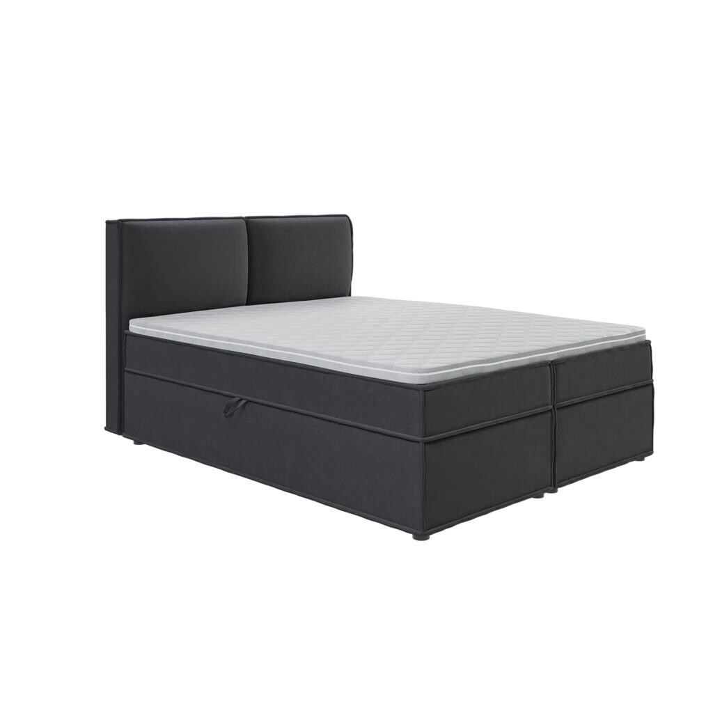 S-Style POSTEL BOXSPRING 160/200 cm Eclipse z grafitového mikrovlákna