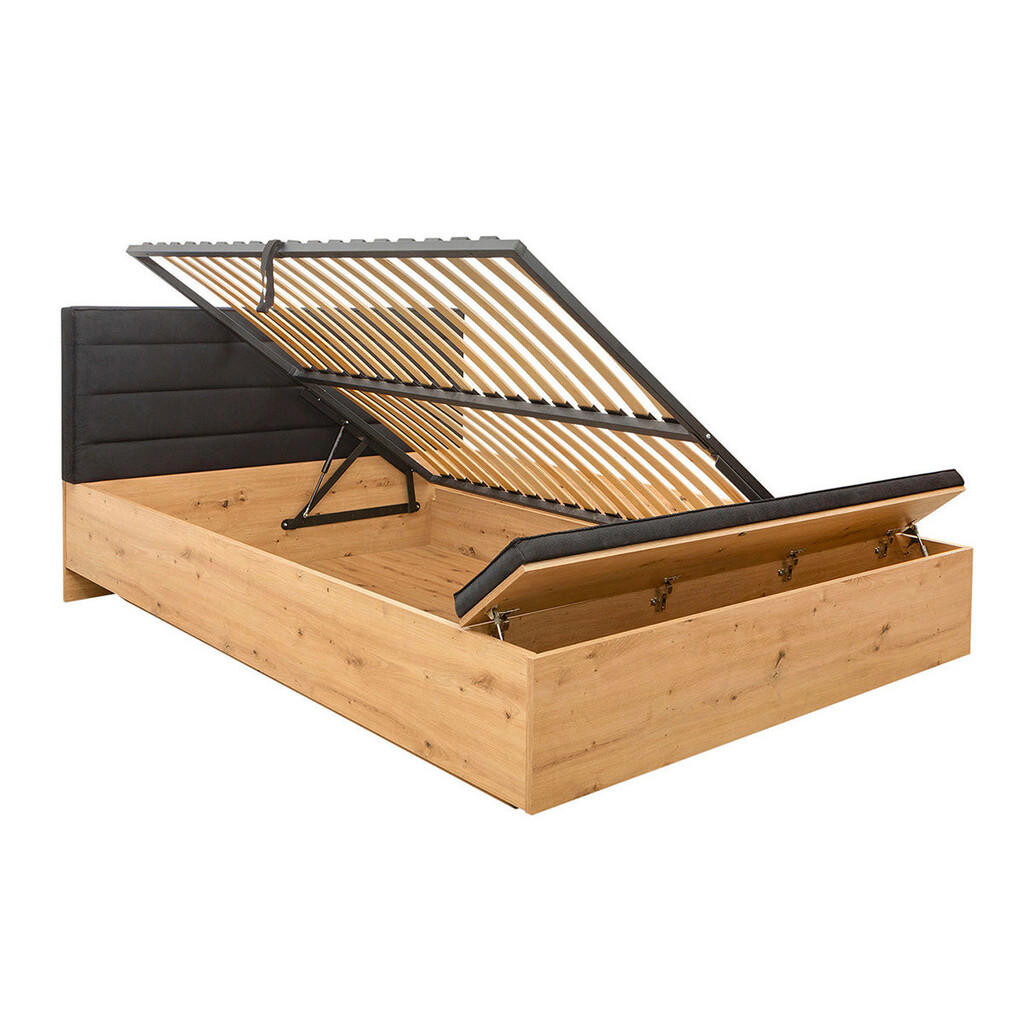 Petits-meubles BOXSPRING POSTEL 160/200 Glenn Dřevo a černá