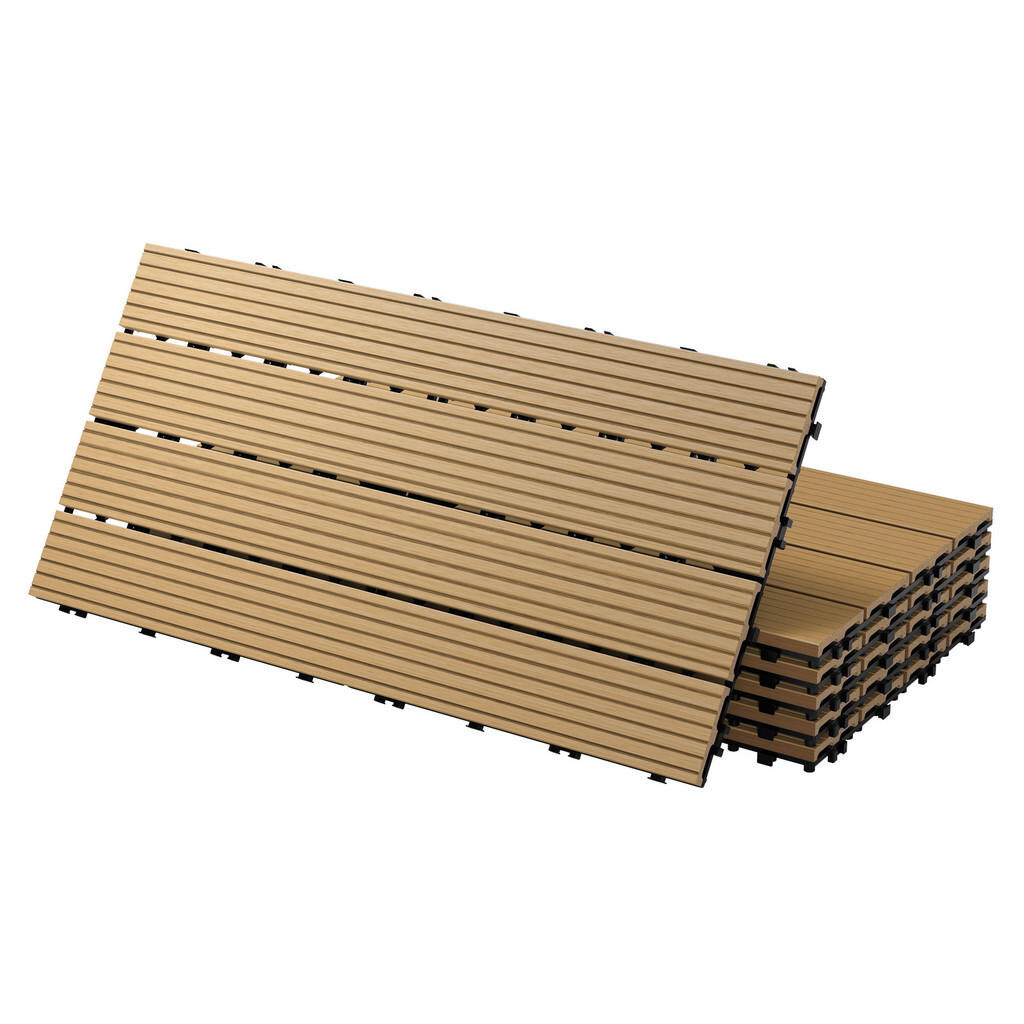 ECD-Germany TERASOVÁ DLAŽBA Teak 30 kusů