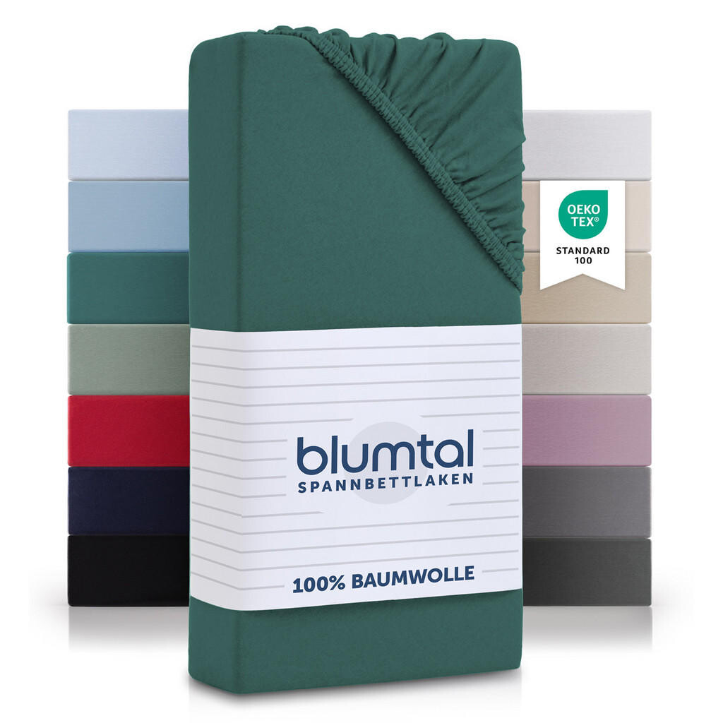 Blumtal NAPÍNACÍ PROSTĚRADLO 135/190 cm, smaragdově zelená