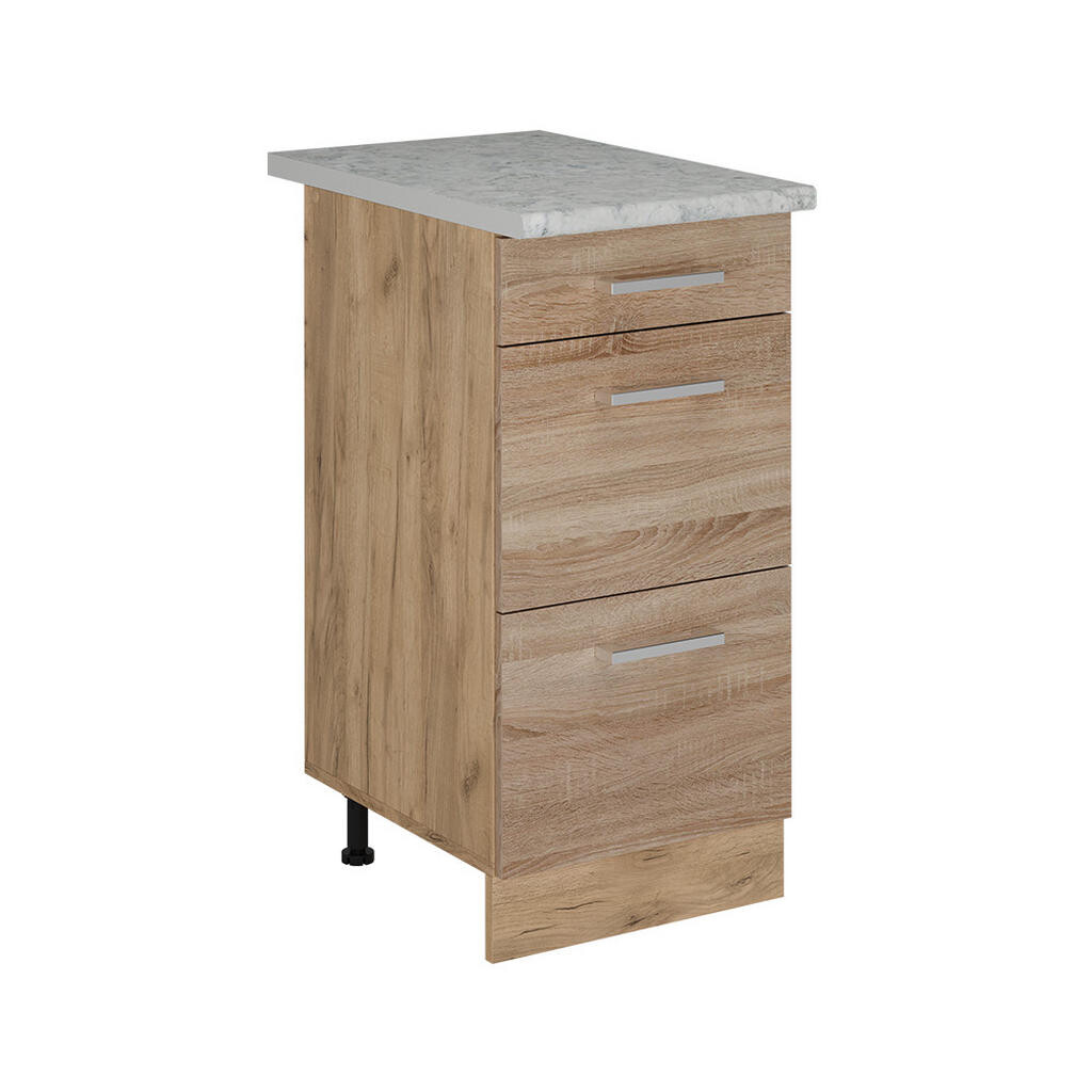 Vicco SPODNÍ SKŘÍŇKA KUCHYŇSKÉ LINKY R-Line Sonoma 40 cm se zásuvkami, AP mramor