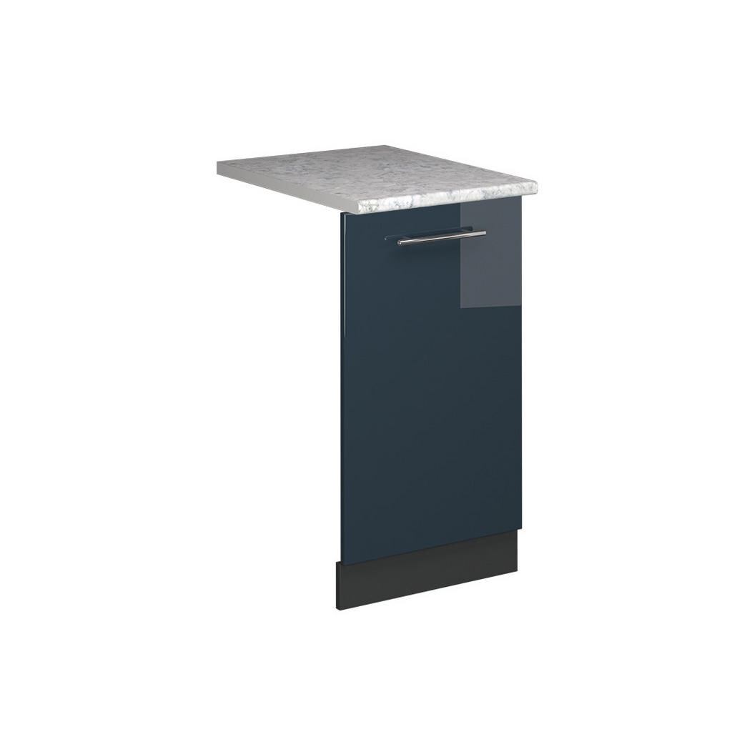 Vicco ČELNÍ PANEL MYČKY Fame-Line Tmavě modrá s vysokým leskem 45 cm s pracovní deskou