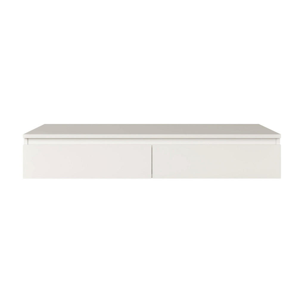 Selsey ZÁVĚSNÝ psací / toaletní stolek Bemmi, bílý, 120 cm
