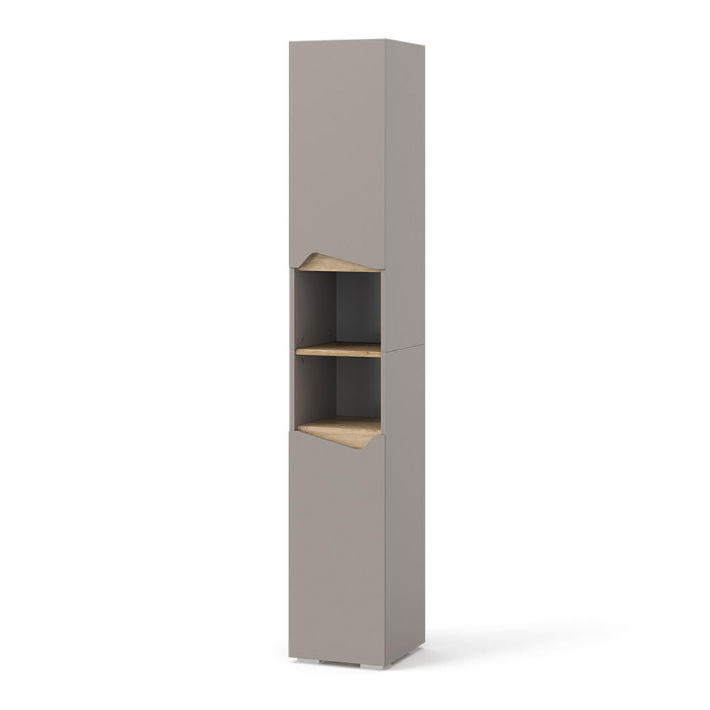 Vicco KOUPELNOVÁ SKŘÍŇKA Marelle Béžový dub/Artisan 30 x 180 cm s dveřmi a otevřenými přihrádkami