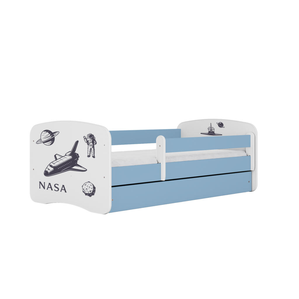 RAUMHIRSCH FURNITURE DĚTSKÁ POSTEL NASA se zásuvkou 160/80 90/61/164