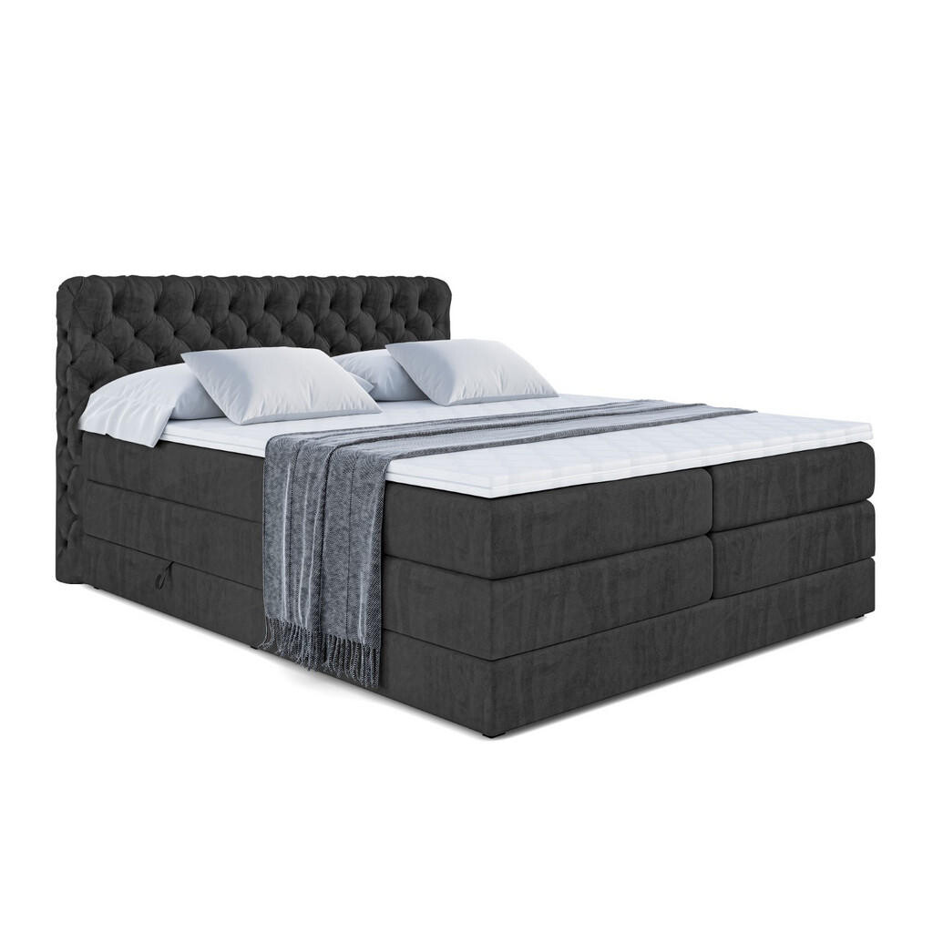 ALTDECOR POSTEL boxspring BOXI8 KING – 140x200 – H3/H4 – černá